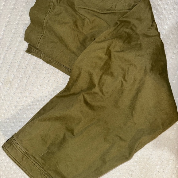 Old Navy Olive Wide Leg Pants - Picture 2 of 2